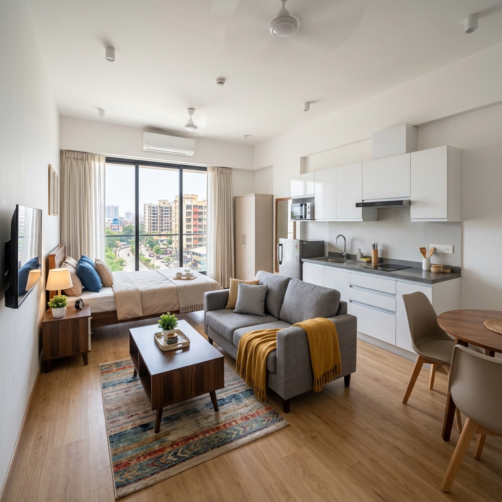 Studio Apartment for Rent Koperkhairane